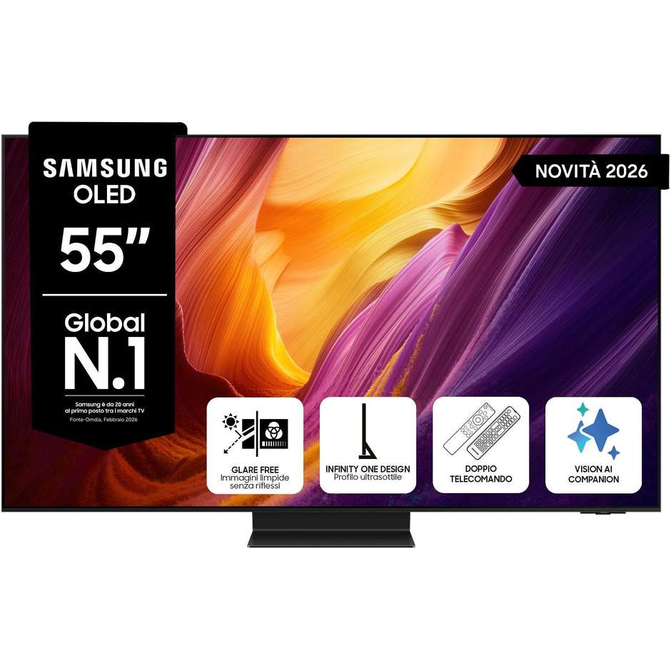 Samsung QE55S95HFTXZT OLED AI TV 55" 4K Smart TV Nero
