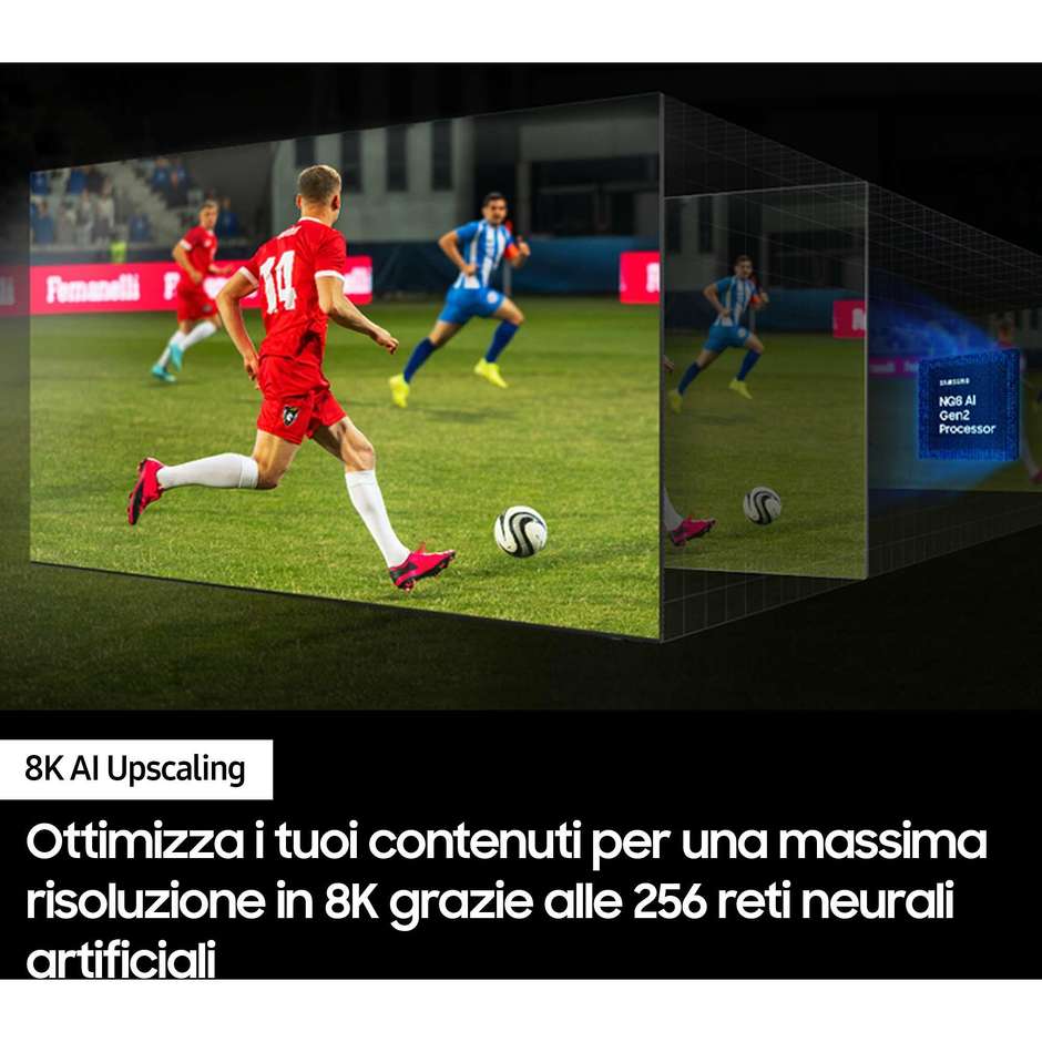 Samsung QE65QN800DTXZT TV Neo QLED 65” 8K Ultra HD Smart TV Wi-Fi Classe G Colore Nero