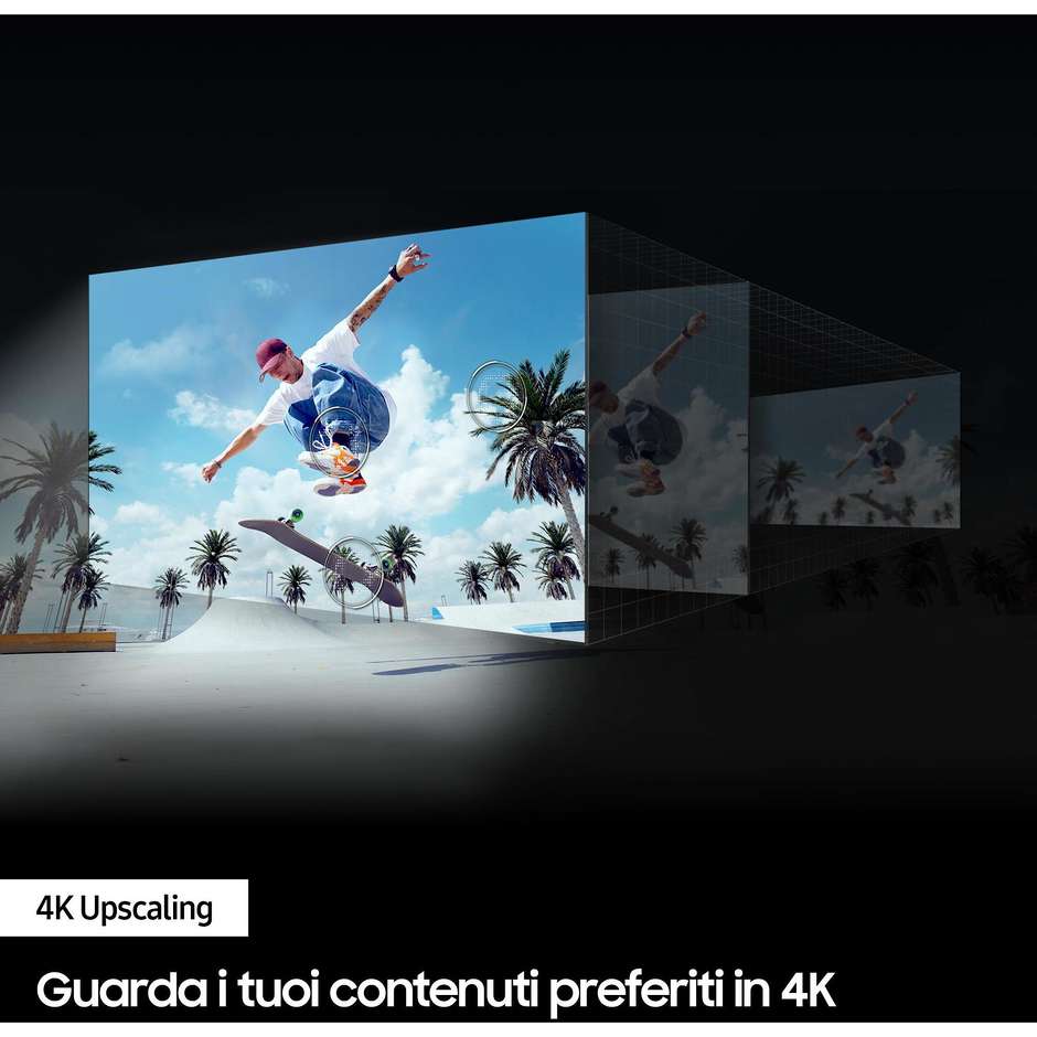 SAMSUNG QE75Q60DAUXZT Smart TV 75" QLED 4K Ultra HD Tizen OS Colore Titanium
