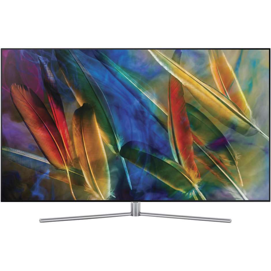 Samsung QE75Q7FAMTXZT Tv QLED 75" 4K Ultra HD Smart Tv Wi-fi classe A nero, argento