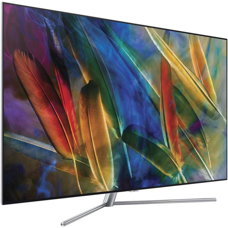 Samsung QE75Q7FAMTXZT Tv QLED 75" 4K Ultra HD Smart Tv Wi-fi classe A nero, argento