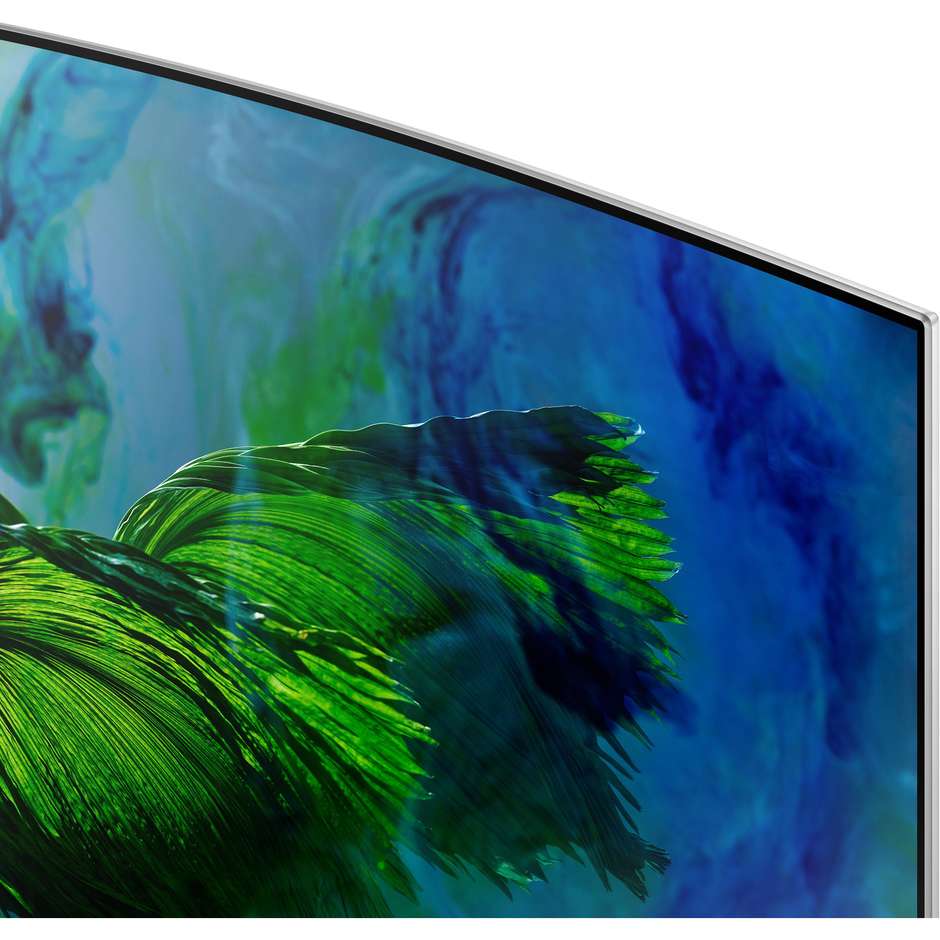 Samsung QE75Q8CAMTXZT Tv QLED 75" curvo 4K Ultra HD Smart Tv Wi-fi classe A colore argento