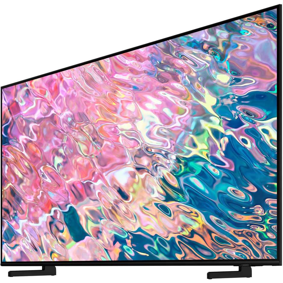 Samsung QE85Q60BAU Tv QLED 85" 4K Ultra HD Smart Tv Wi-Fi Classe F Colore cornice Nero