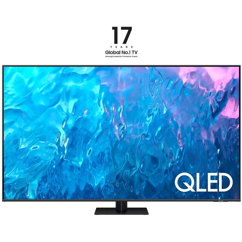 Samsung QE85Q70CAT TV QLED 85" 4K Ultra HD Smart TV  Wi-Fi Classe F Colore Titanio