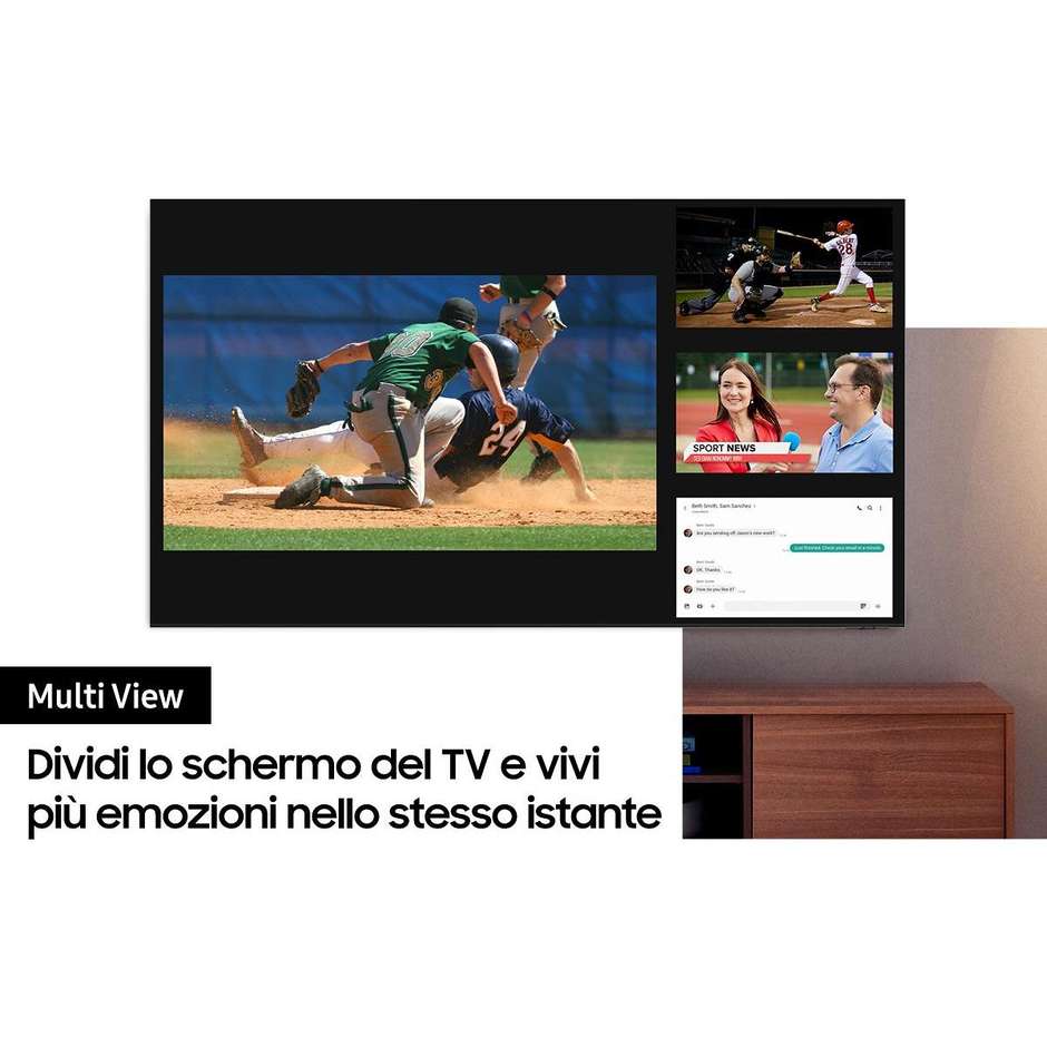 Samsung QE85QN90AATXZT TV Neo QLED 85'' 4K Ultra HD Smart TV Wi-Fi Classe E colore Titan Black