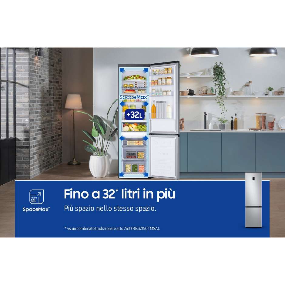 Samsung RB38C672CSA/EF frigorifero combinato No Frost 390 L, Wi-Fi, classe C