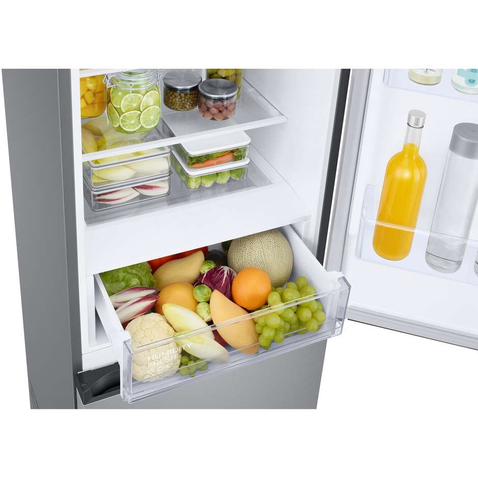 Samsung RB38C672CSA Frigorifero Combinato Optimal Fresh+ SpaceMax 390 L Classe C Metal Inox