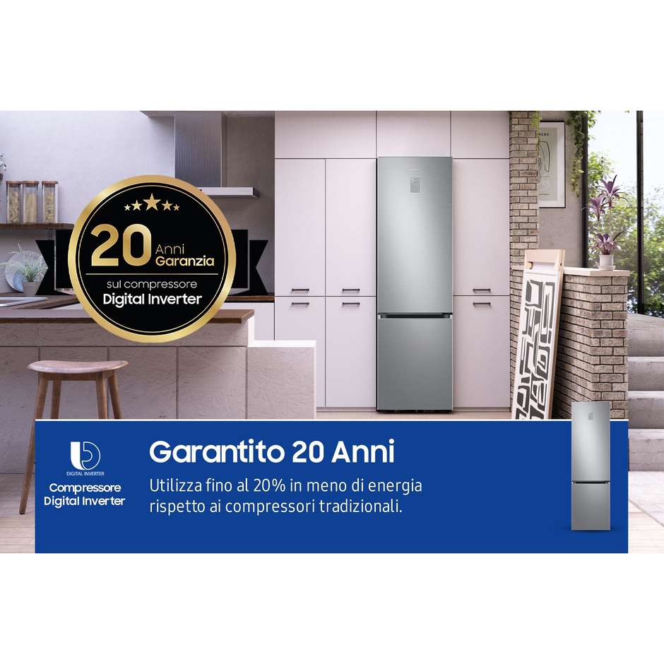 Samsung RB38C675CS9 Frigorifero Combinato 390 Litri Classe C Acciaio Inox