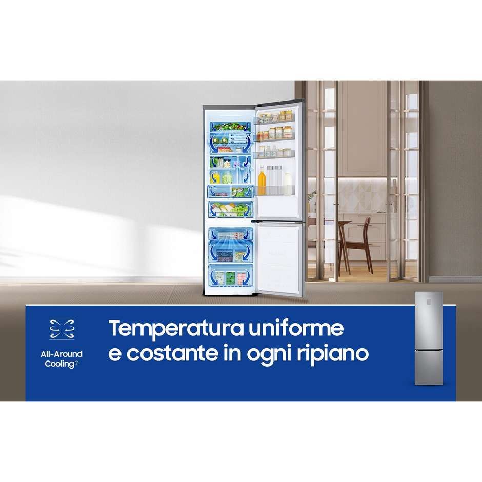 Samsung RB38C776DS9 Frigorifero Combinato Capacita 390 L Classe D Colore Acciaio inox