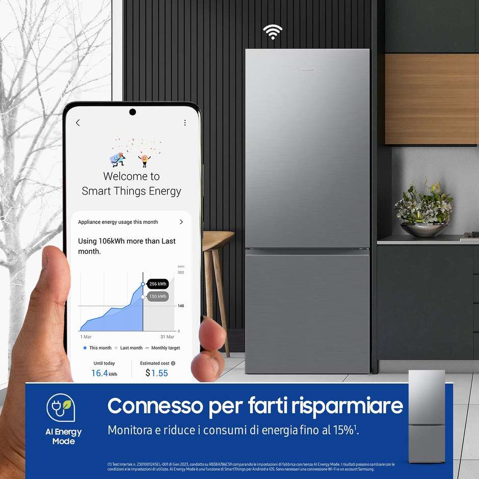 Samsung RB50DG602ES9 Frigorifero combinato No Frost 508 L classe E inox