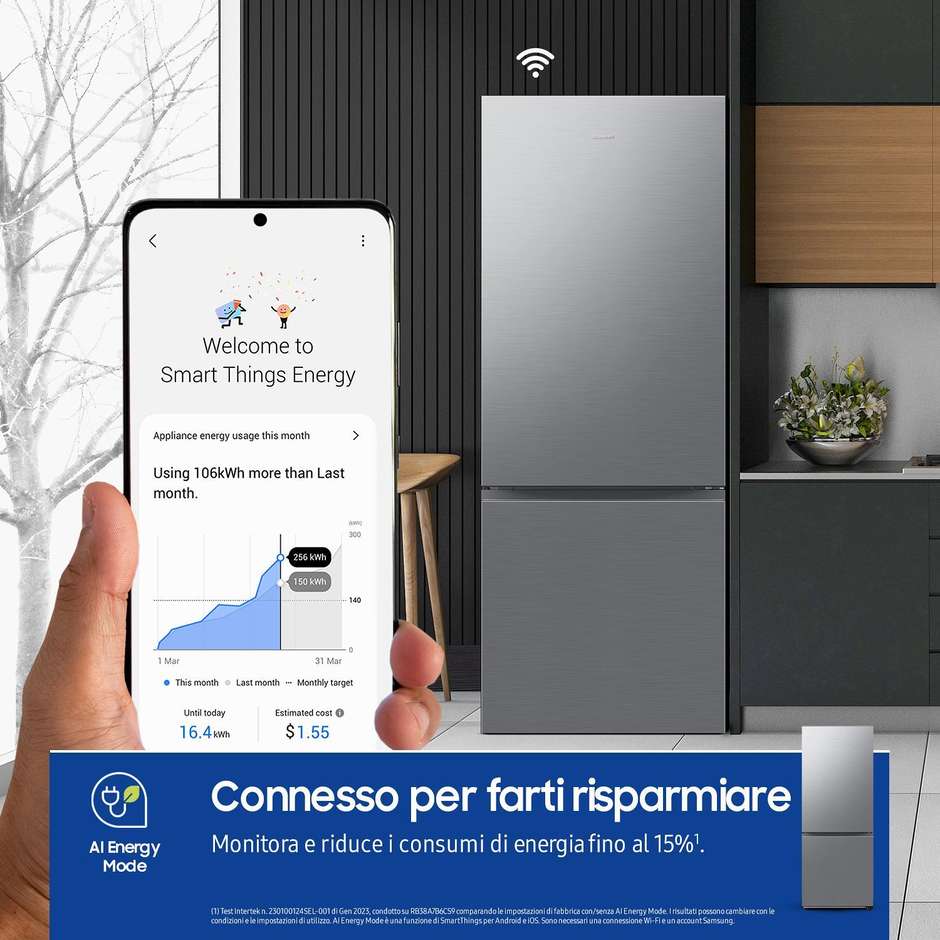 Samsung RB50DG602ES9 Libera installazione Capacita 508 Lt Classe E Colore Metallico, Acciaio inox