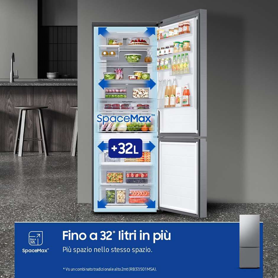 Samsung RB53DG706CS9EF Frigorifero a Libera installazione Capacita 538 Lt Classe C Colore Acciaio inox