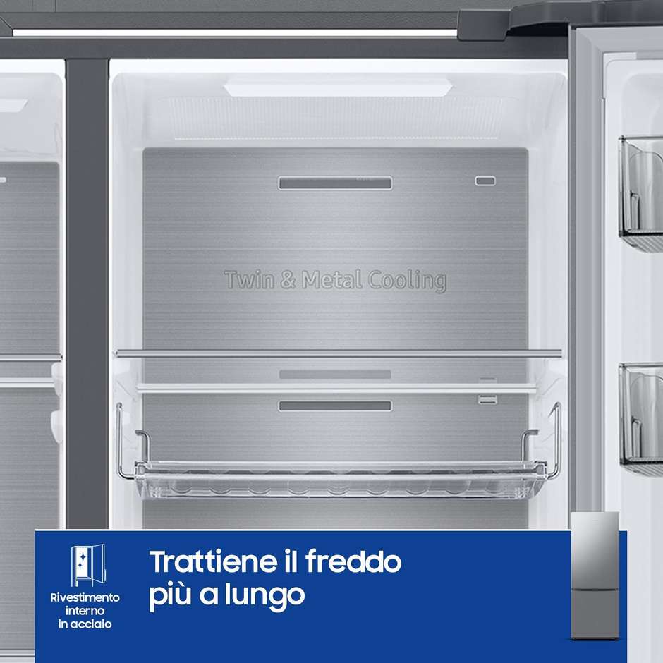 Samsung RB53DG706CS9EF Frigorifero a Libera installazione Capacita 538 Lt Classe C Colore Acciaio inox