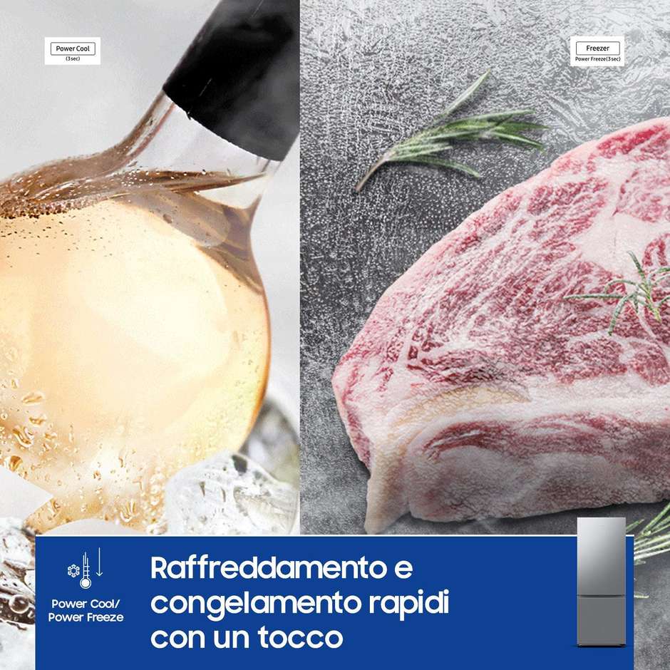 Samsung RB53DG706CS9EF Frigorifero a Libera installazione Capacita 538 Lt Classe C Colore Acciaio inox