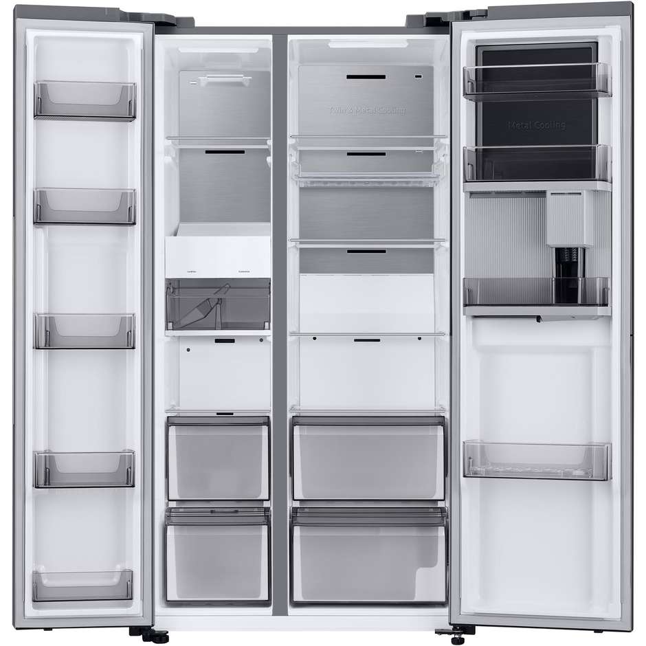 Samsung RH69B8941S9 frigorifero Side by Side 645 L, Beverage Center, classe E, inox
