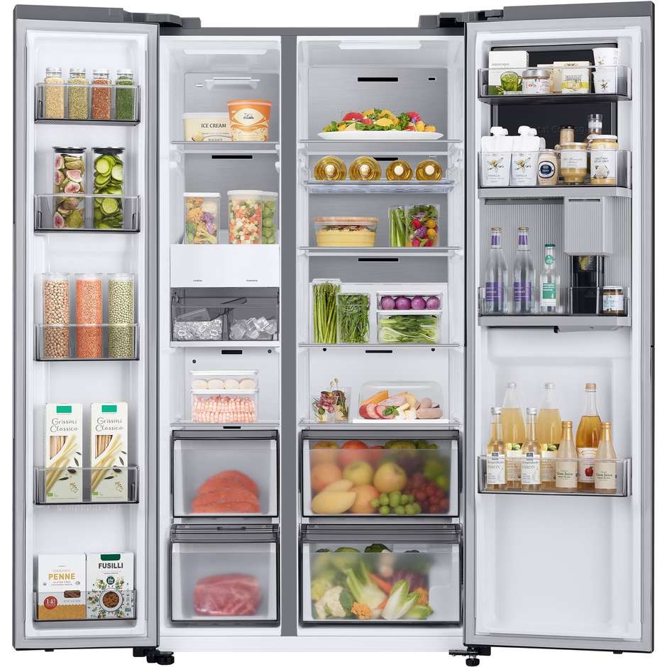 Samsung RH69B8941S9 frigorifero Side by Side 645 L, Beverage Center, classe E, inox