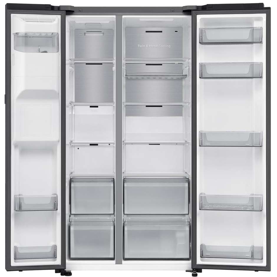Samsung RS80F66KBFEF Frigorifero Side By Side Capacita 634 Lt Classe B Colore Nero