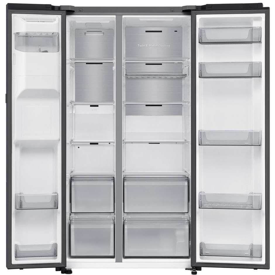 Samsung RS80F66KBFEF Frigorifero Side By Side Capacita 634 Lt Classe B Colore Nero