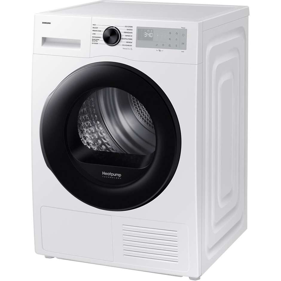 Samsung Serie 5000 DV90DG52A0AHET Asciugatrice Pompa di Calore 9 kg AI Energy Mode OptimalDry Classe A+++