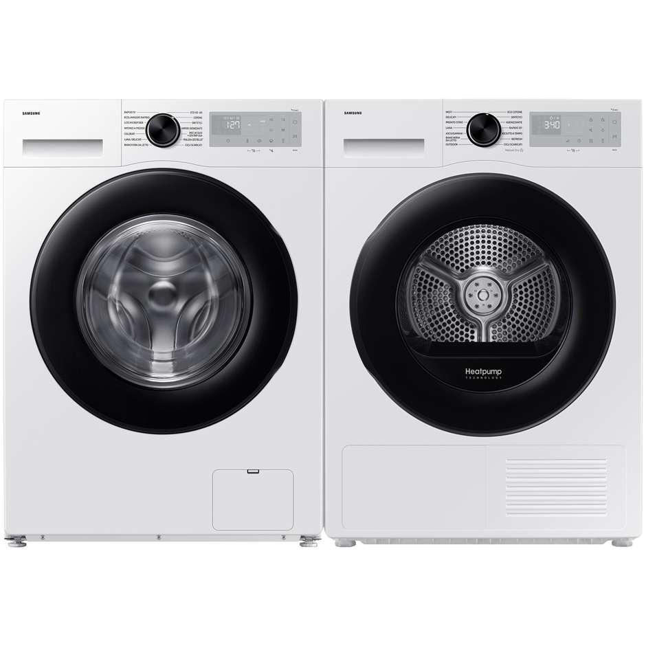 Samsung Serie 5000 DV90DG52A0AHET Asciugatrice Pompa di Calore 9 kg AI Energy Mode OptimalDry Classe A+++