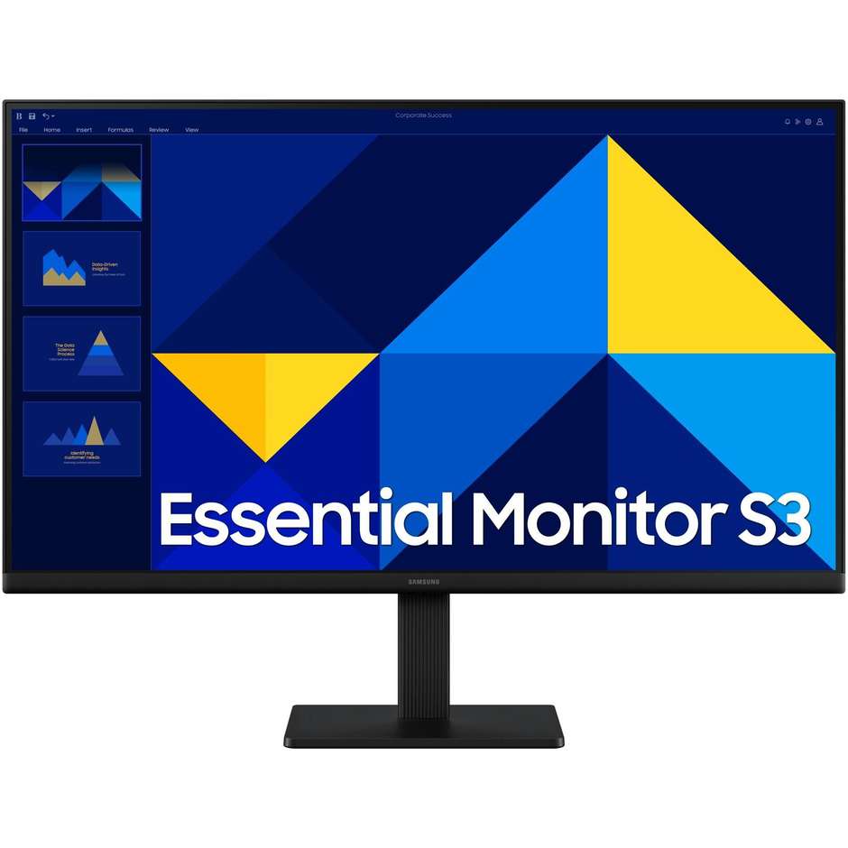 Samsung Serie S30GD S27D300GAU Monitor PC 27" Full HD 100Hz IPS Eye Saver Mode HDMI VGA Nero (LS27D300GAUXEN)