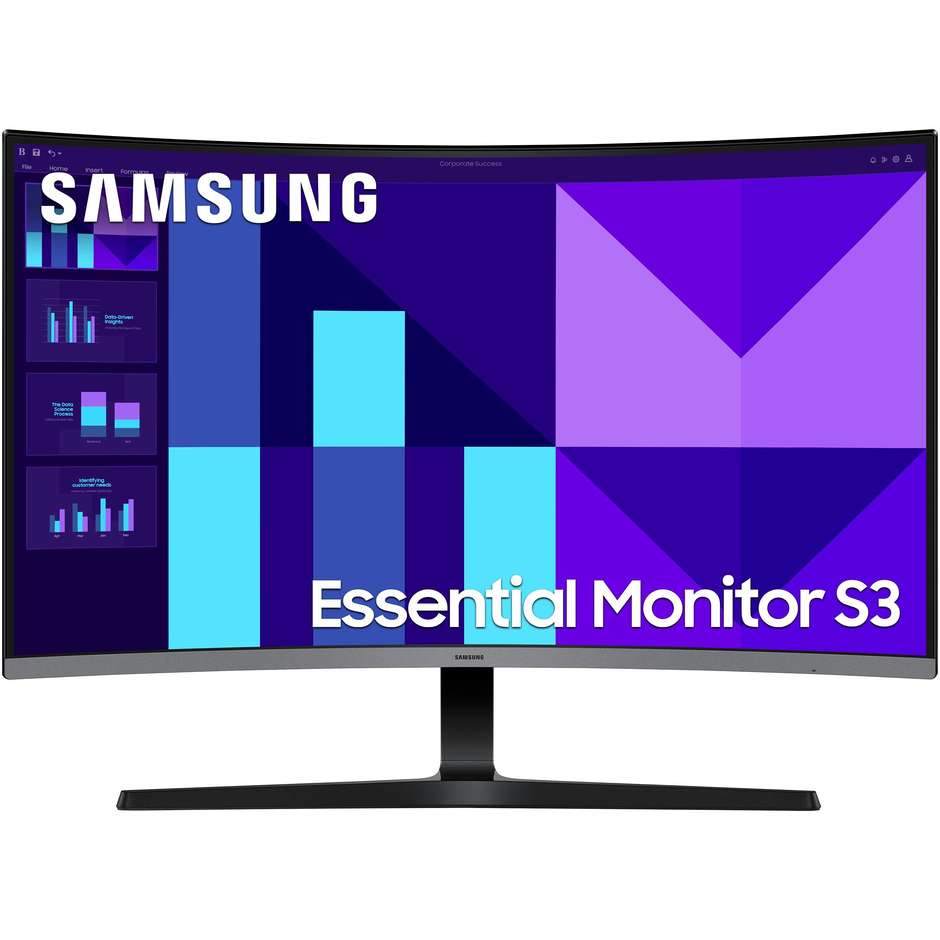 Samsung Serie S39GD S32D390GAU Monitor Curvo 32" Full HD 1500R 75Hz FreeSync Altoparlanti Integrati HDMI VGA Nero (LS32D390GAUXEN)