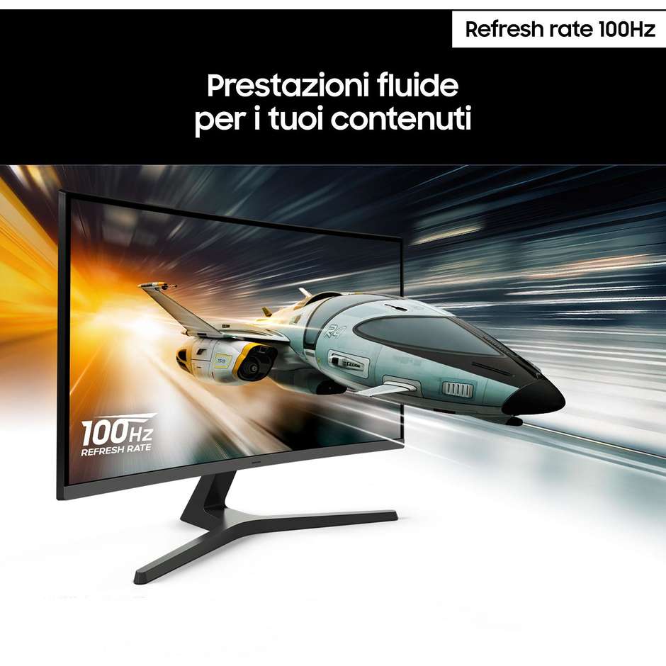 Samsung Serie S39GD S32D390GAU Monitor Curvo 32" Full HD 1500R 75Hz FreeSync Altoparlanti Integrati HDMI VGA Nero (LS32D390GAUXEN)