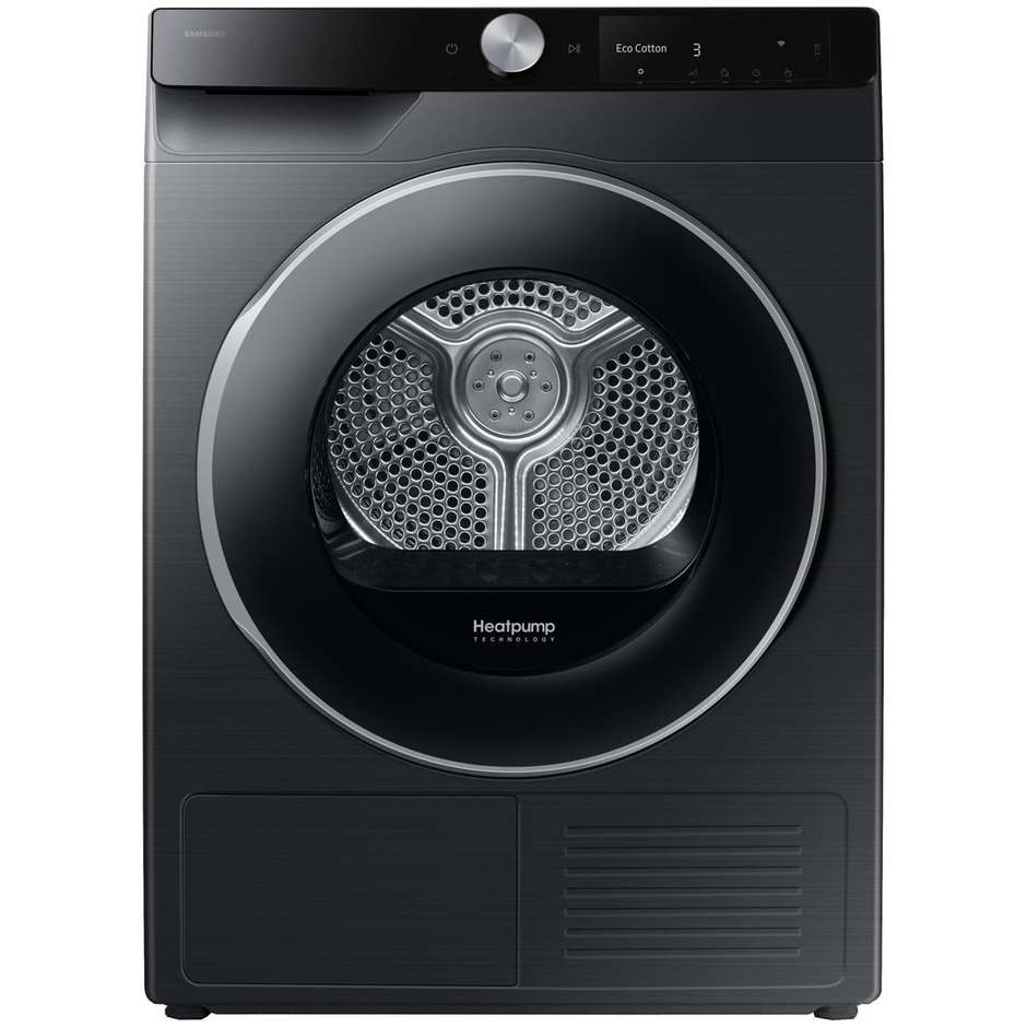 Samsung Series 6 Bespoke AI Dry DV90DG6845LBU3 Asciugatrice 9 kg QuickDrive Digital Inverter Bianco e Nero