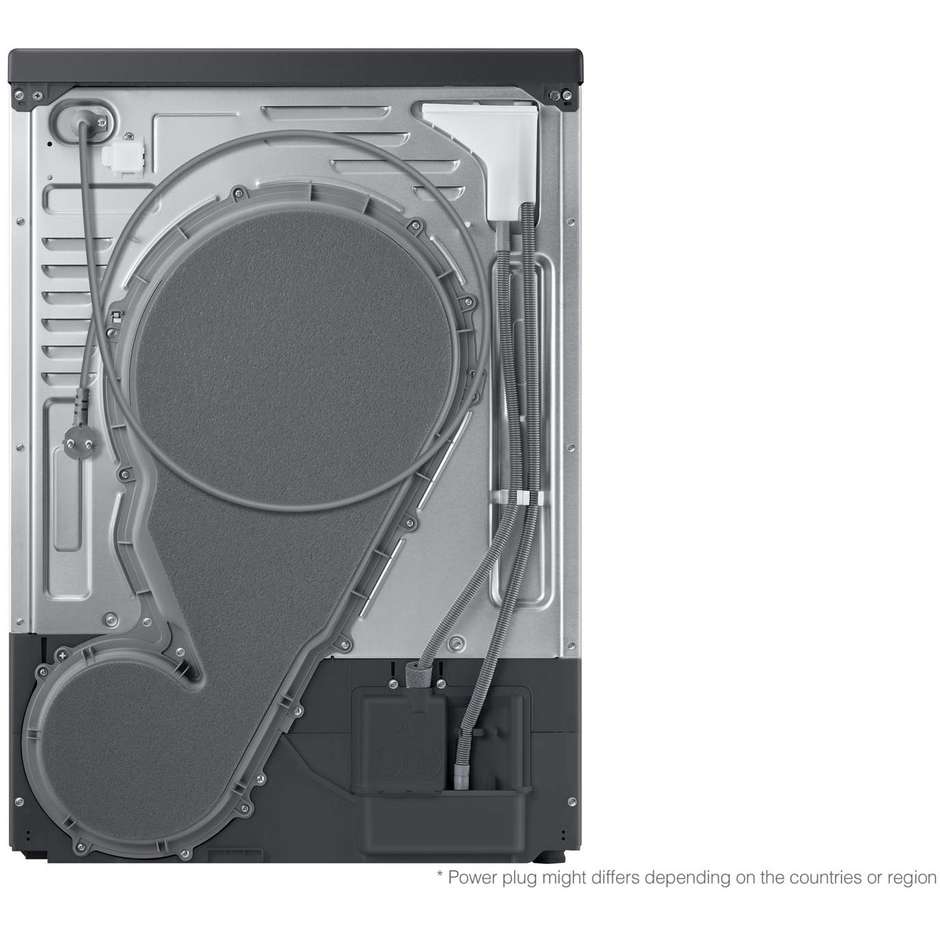 Samsung Series 6 Bespoke AI Dry DV90DG6845LBU3 Asciugatrice 9 kg QuickDrive Digital Inverter Bianco e Nero