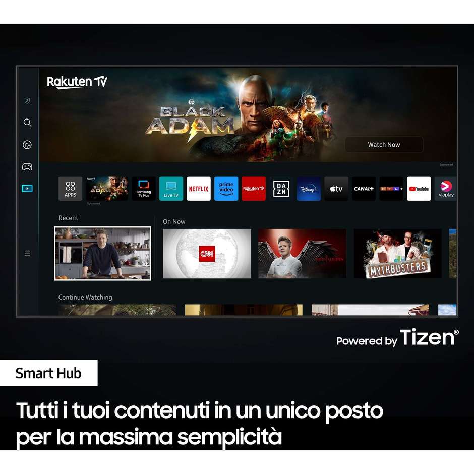 Samsung Series 7 UE75CU7170U Smart TV Crystal UHD 4K 75" LED Wi-Fi Nero