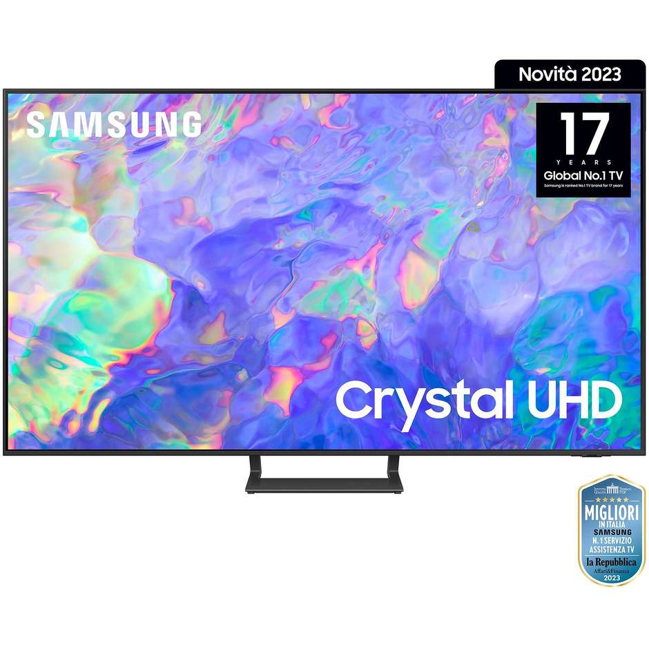 Samsung Series 8 UE55CU8570UXZT TV LED 55" 4K Crystal UHD Smart TV Wi-Fi Classe G Colore Titanio