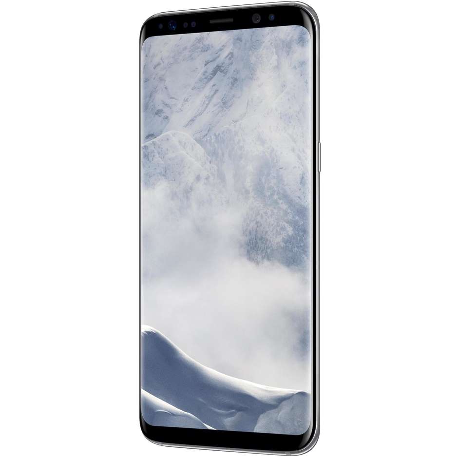 Samsung SM-G950FZSAITV Galaxy S8 Smartphone Android 7.0 Ram 4GB Memomia 64GB Processore Octa-Core Colore Argento