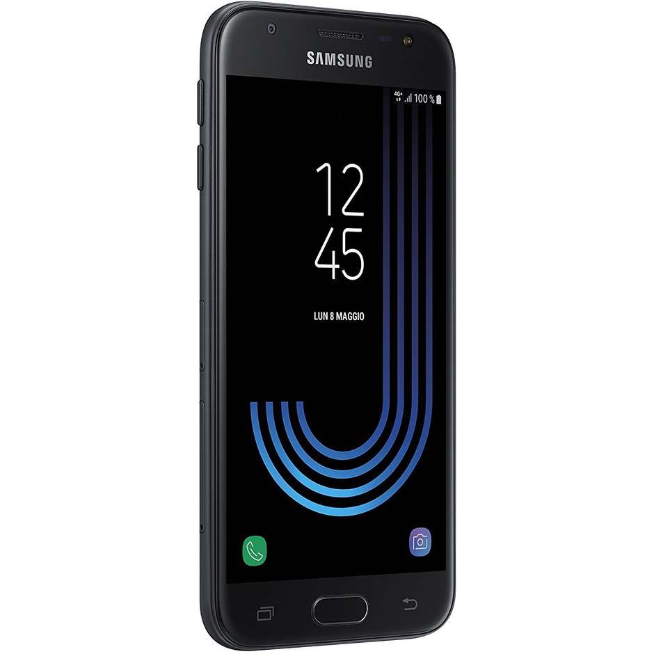 Samsung SM-J330FZKNITV Galaxy J3 2017 Smartphone Android Memoria 16GB Rete 4G LTE Colore Nero