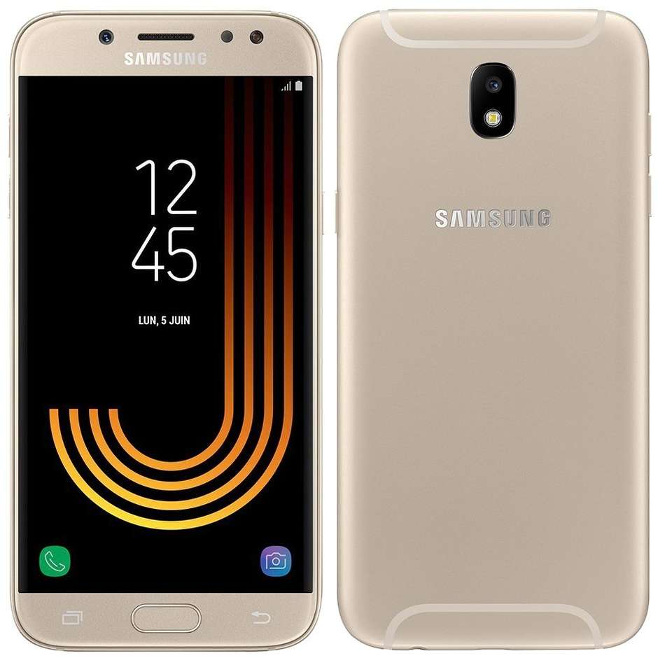 Samsung SM-J730FZDDITV Galaxy J7 2017 Smartphone Android Dual sim Memoria 16GB Display 5.5" Full HD colore Oro