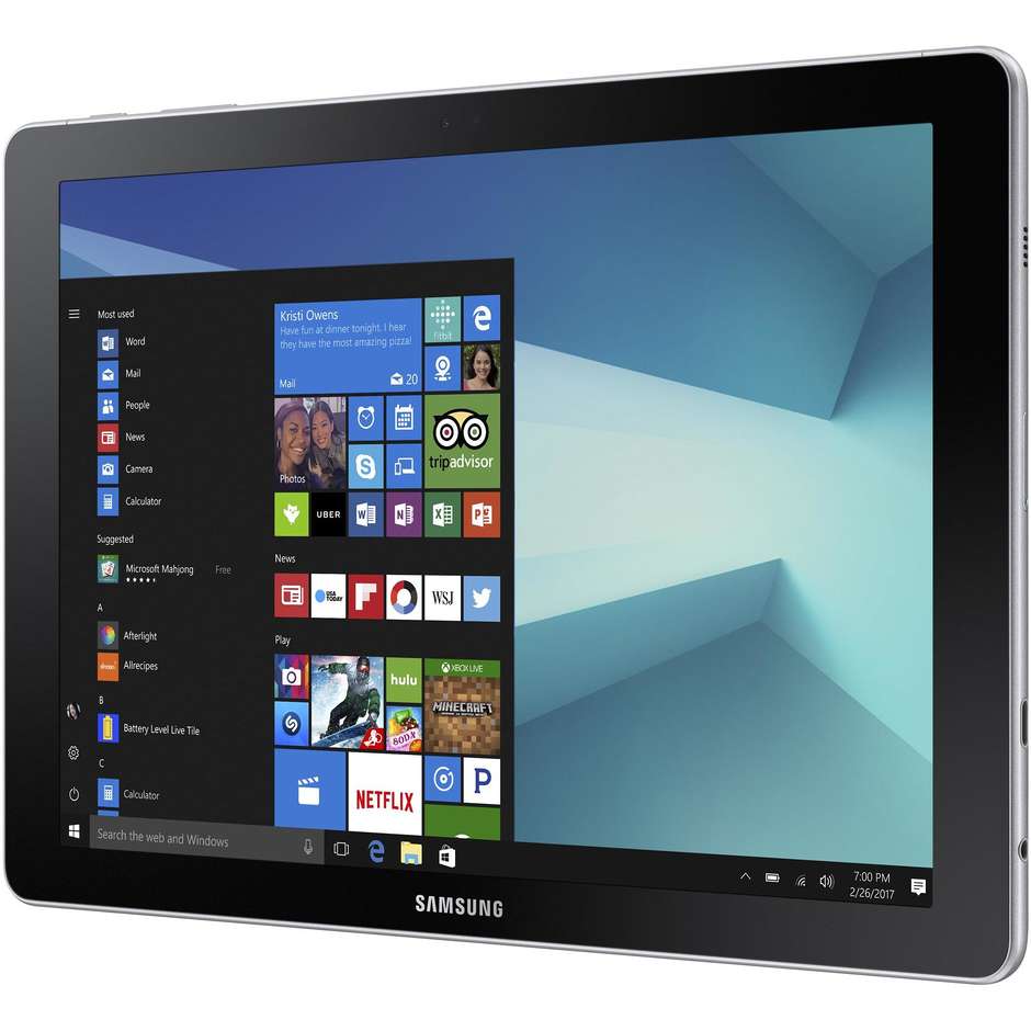 Samsung SM-W620NZKBITV Galaxy Book Tablet 10,6" convertibile memoria 64 GB Ram 4 GB Windows 10 Home