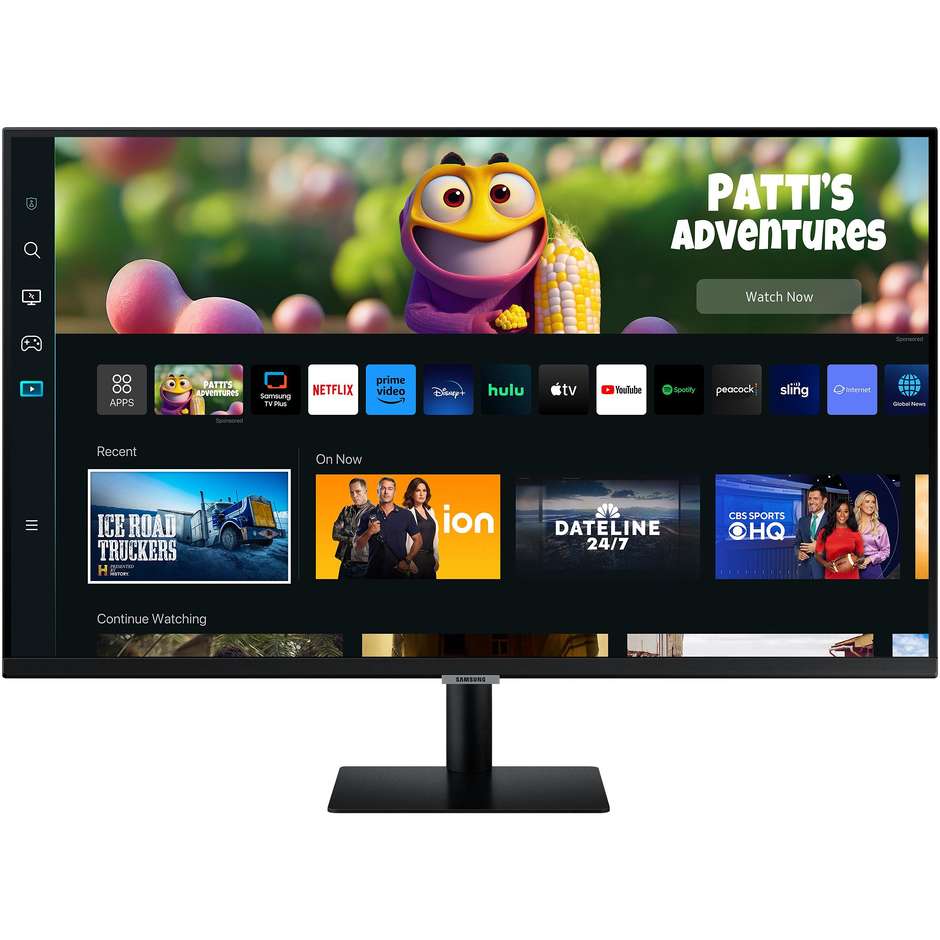 Samsung Smart Monitor M5 M50C 27" Full HD Smart TV Tizen Wi-Fi Bluetooth AirPlay Altoparlanti Integrati Telecomando Nero (LS27CM500EUXEN)