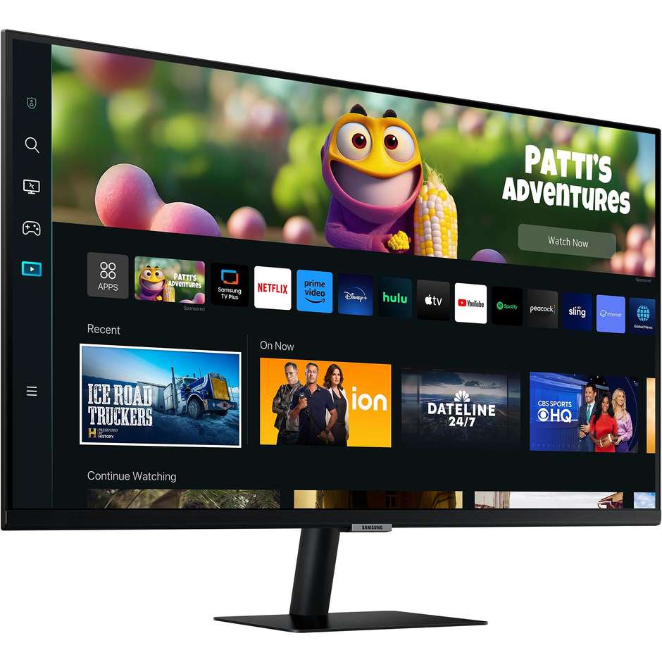 Samsung Smart Monitor M5 M50C 27" (LS27CM500EUXEN) Full HD HDR10 Wi-Fi Bluetooth Tizen OS Nero