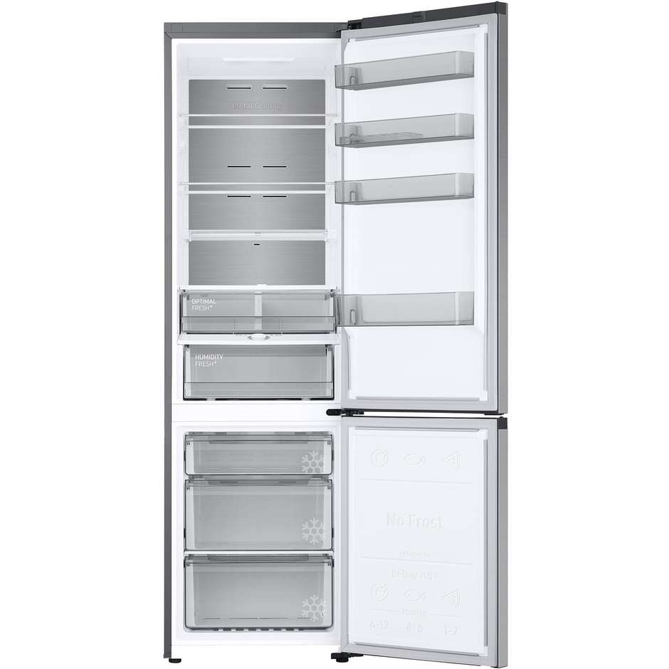 Samsung SpaceMax RB38C774DSA Frigorifero Combinato Wi-Fi AI Energy Optimal Fresh+ 390 L Inox