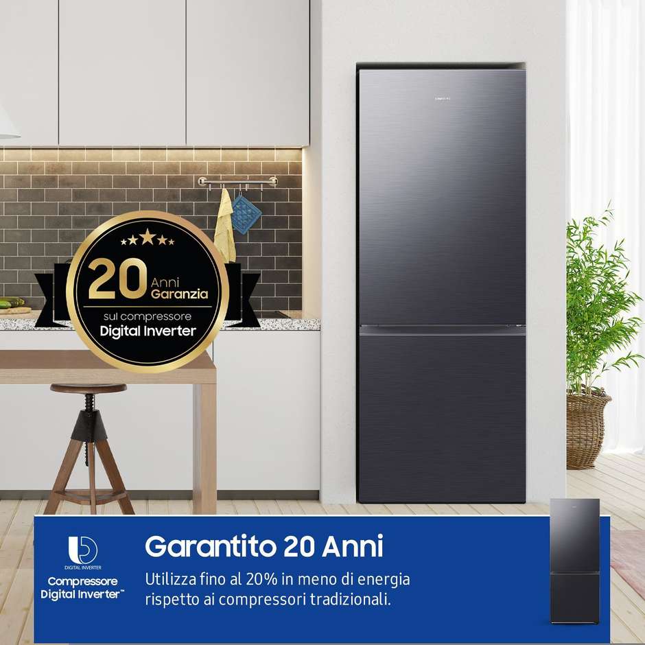 Samsung SpaceMax RB50DG601EB1 Frigorifero Combinato Formato 76 cm 508 L Classe E Antracite