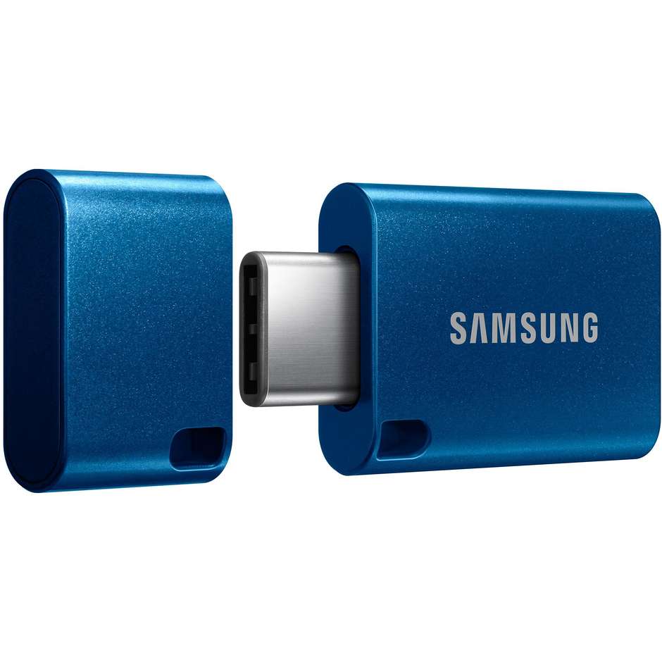 Samsung Type-C Flash Drive 128GB (MUF-128DA/APC) Pendrive USB 3.1 Type-C 400 MB/s Alluminio Blu Zaffiro