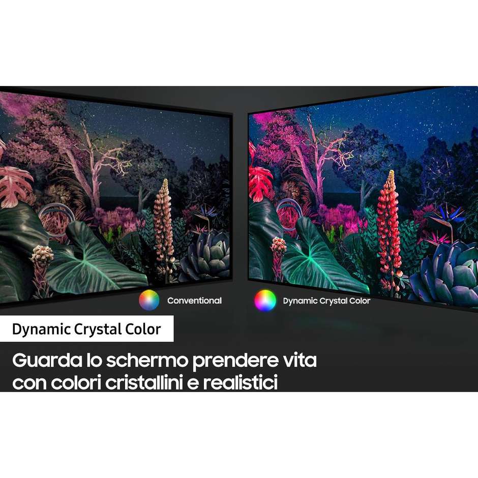 Samsung UE43AU8070 TV LED 43'' 4K Ultra HD Smart TV Wi-Fi Classe G colore cornice nero