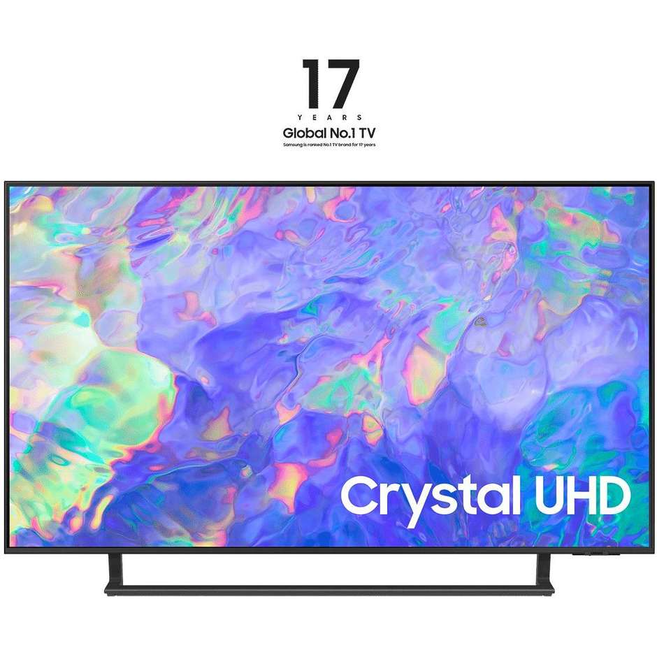 Samsung UE43CU8570 TV LED 43" 4K Ultra HD Smart TV Wi-Fi Classe G Colore Titanio