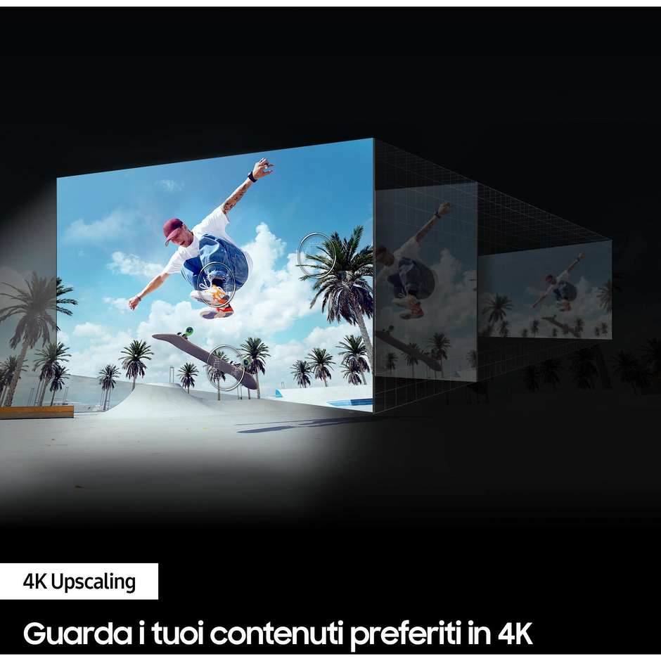 Samsung UE43DU7170UXZT TV LED 43” 4K Ultra HD Smart TV Wi-Fi Classe G Colore Nero