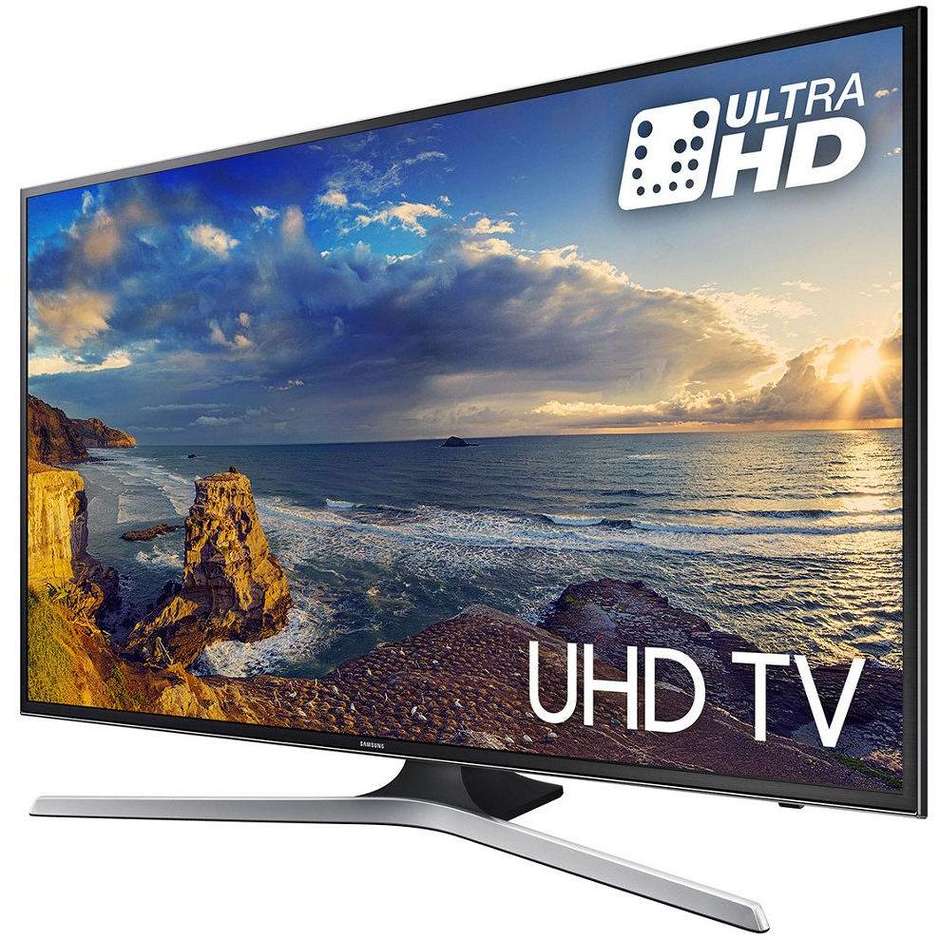 Samsung UE75MU6120 Tv LED 75" 4K Ultra HD Smart Tv Wi-fi classe A colore nero, argento
