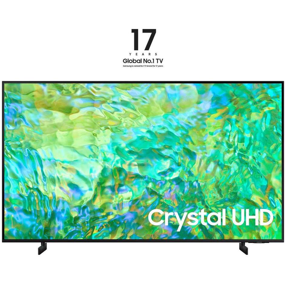 Samsung UE85CU8070 Smart TV LED 85" 4K Ultra HD Wi-Fi DVB-T2 Classe G Nero