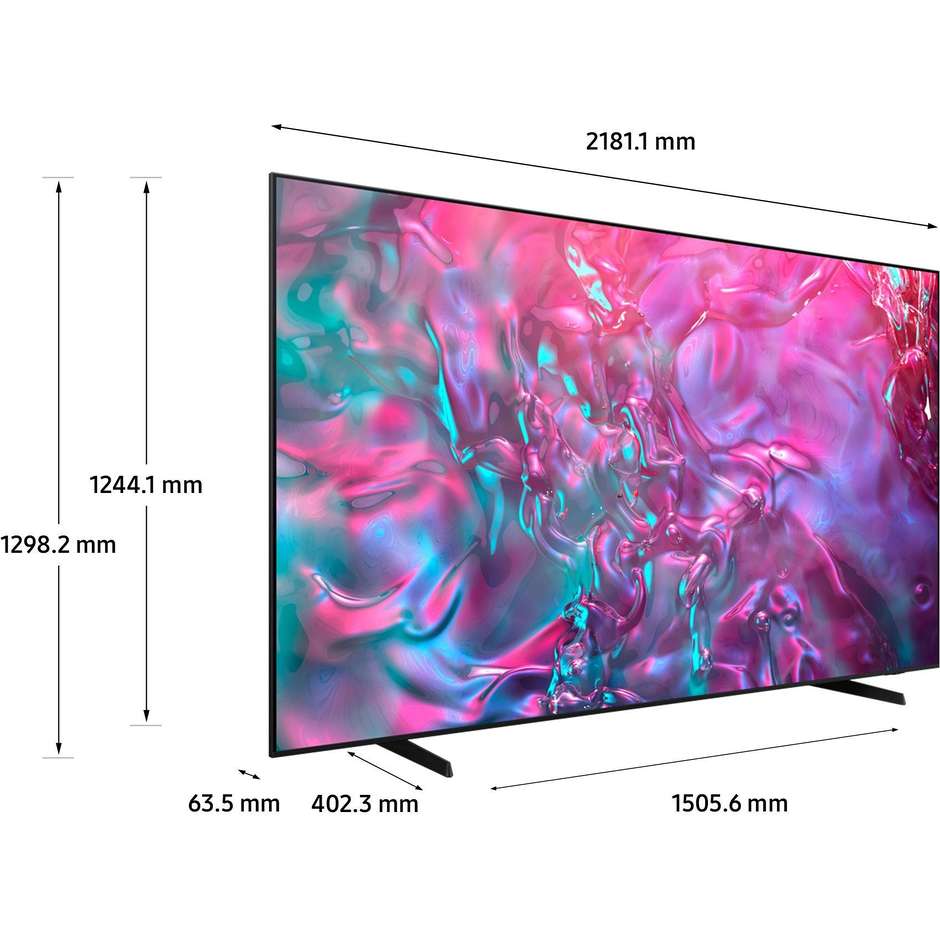 Samsung UE98DU9070UXZT Smart TV 98" Crystal UHD 4K 100Hz Tizen Nero