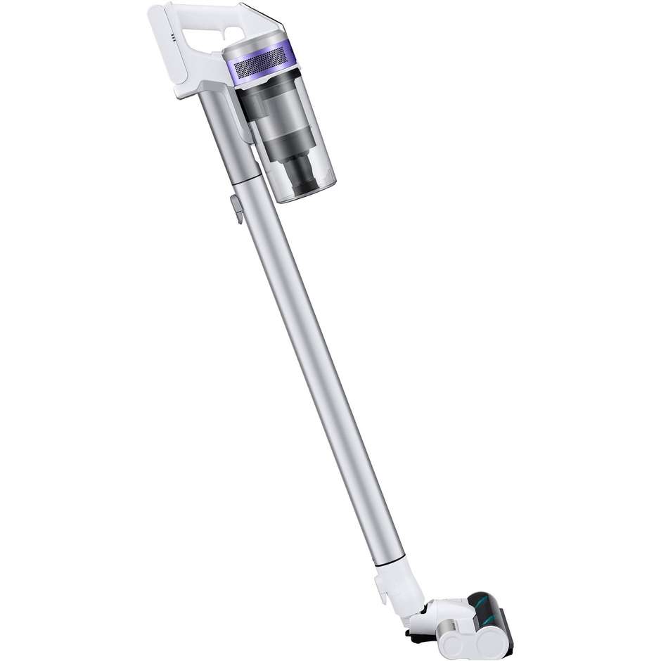 Samsung VS15T7031R4 Scopa Elettrica Ricaricabile Senza Fili 150 W, Contenitore Multiciclonico 0,8 L, Filtro HEPA, Bianco
