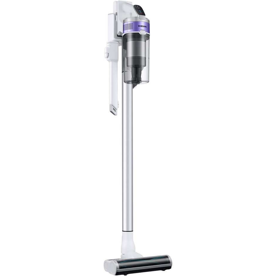 Samsung VS15T7031R4 Scopa Elettrica Ricaricabile Senza Fili 150 W, Contenitore Multiciclonico 0,8 L, Filtro HEPA, Bianco