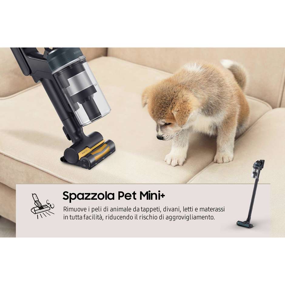 Samsung VS20C852FTB/WA Scopa Elettrica Ricaricabile Senza Fili Ciclonica Nero