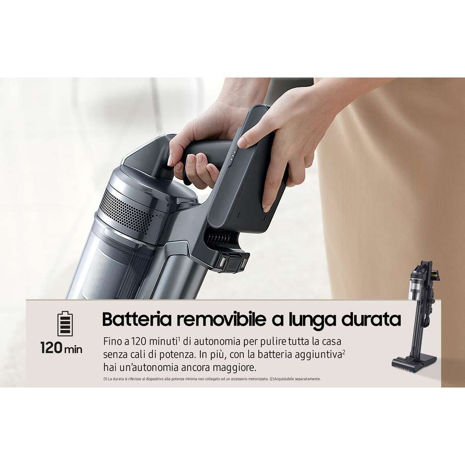 Samsung VS20C9554T Aspirapolvere senza filo Potenza 210W Colore Nero